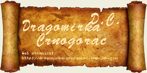 Dragomirka Crnogorac vizit kartica